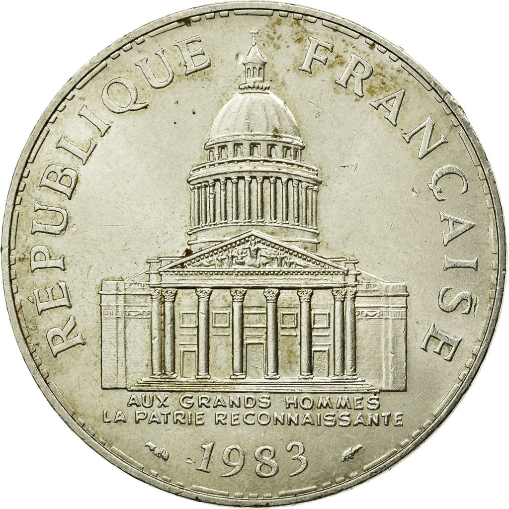 Coin, France, Panthéon, 100 Francs, 1983, Paris, AU(55-58), Silver, KM:951.1