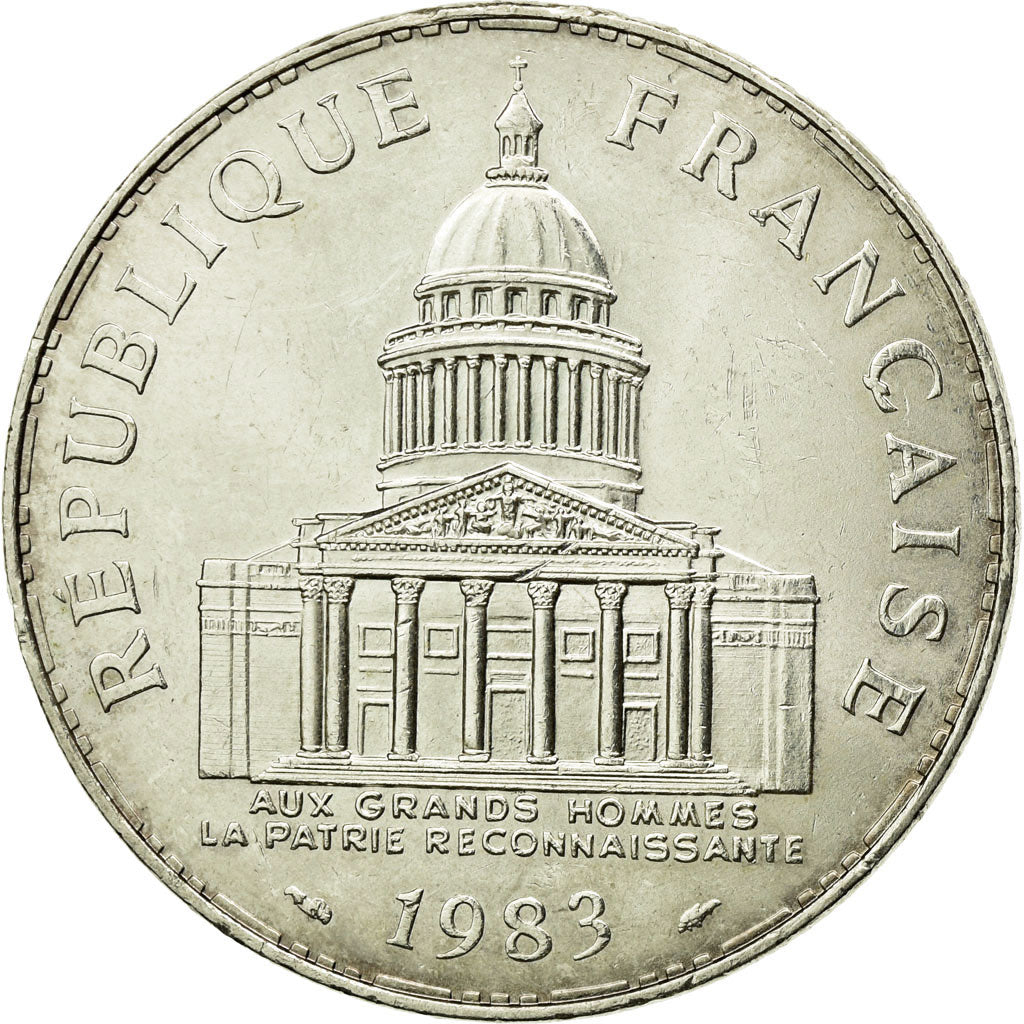 Coin, France, Panthéon, 100 Francs, 1983, Paris, AU(55-58), Silver, KM:951.1