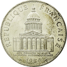 Moeda, França, Panthéon, 100 Francs, 1984, Paris, AU(55-58), Prata, KM:951.1