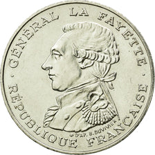 Moeda, França, Lafayette, 100 Francs, 1987, Paris, AU(55-58), Prata, KM:962