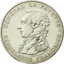 Moeda, França, Lafayette, 100 Francs, 1987, Paris, AU(55-58), Prata, KM:962