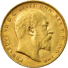Coin, Australia, Edward VII, Sovereign, 1902, Melbourne, AU(50-53), Gold, KM:15