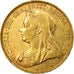 Munten, Australië, Victoria, Sovereign, 1901, Melbourne, ZF+, Goud, KM:13