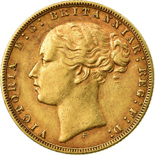 Coin, Australia, Victoria, Sovereign, 1874, Sydney, EF(40-45), Gold, KM:7