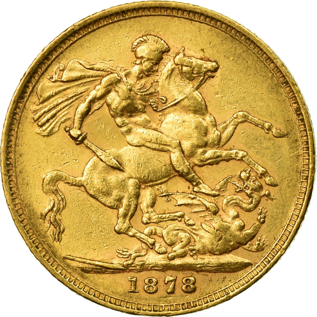 Münze, Australien, Victoria, Sovereign, 1878, Melbourne, SS, Gold, KM:7