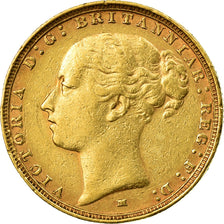 Coin, Australia, Victoria, Sovereign, 1886, Melbourne, EF(40-45), Gold, KM:7