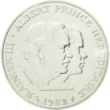 Coin, Monaco, 100 Francs, 1982, ESSAI, MS(65-70), Silver, KM:E75, Gadoury:MC163