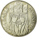 Coin, France, Charlemagne, 100 Francs, 1990, Paris, AU(55-58), Silver, KM:982