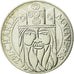 Coin, France, Charlemagne, 100 Francs, 1990, Paris, AU(55-58), Silver, KM:982