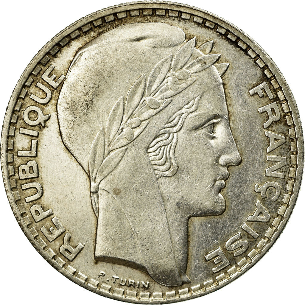 Moneta, Francja, Turin, 20 Francs, 1929, Paris, EF(40-45), Srebro, KM:879
