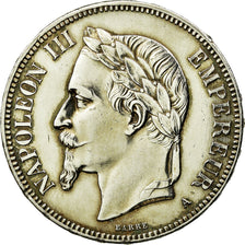 Munten, Frankrijk, Napoleon III, 5 Francs, 1870, Paris, ZF+, KM 799.1