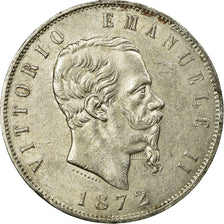 Monnaie, Italie, Vittorio Emanuele II, 5 Lire, 1872, Milan, TTB, Argent, KM:8.3