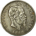 Coin, Italy, Vittorio Emanuele II, 5 Lire, 1869, Milan, EF(40-45), Silver