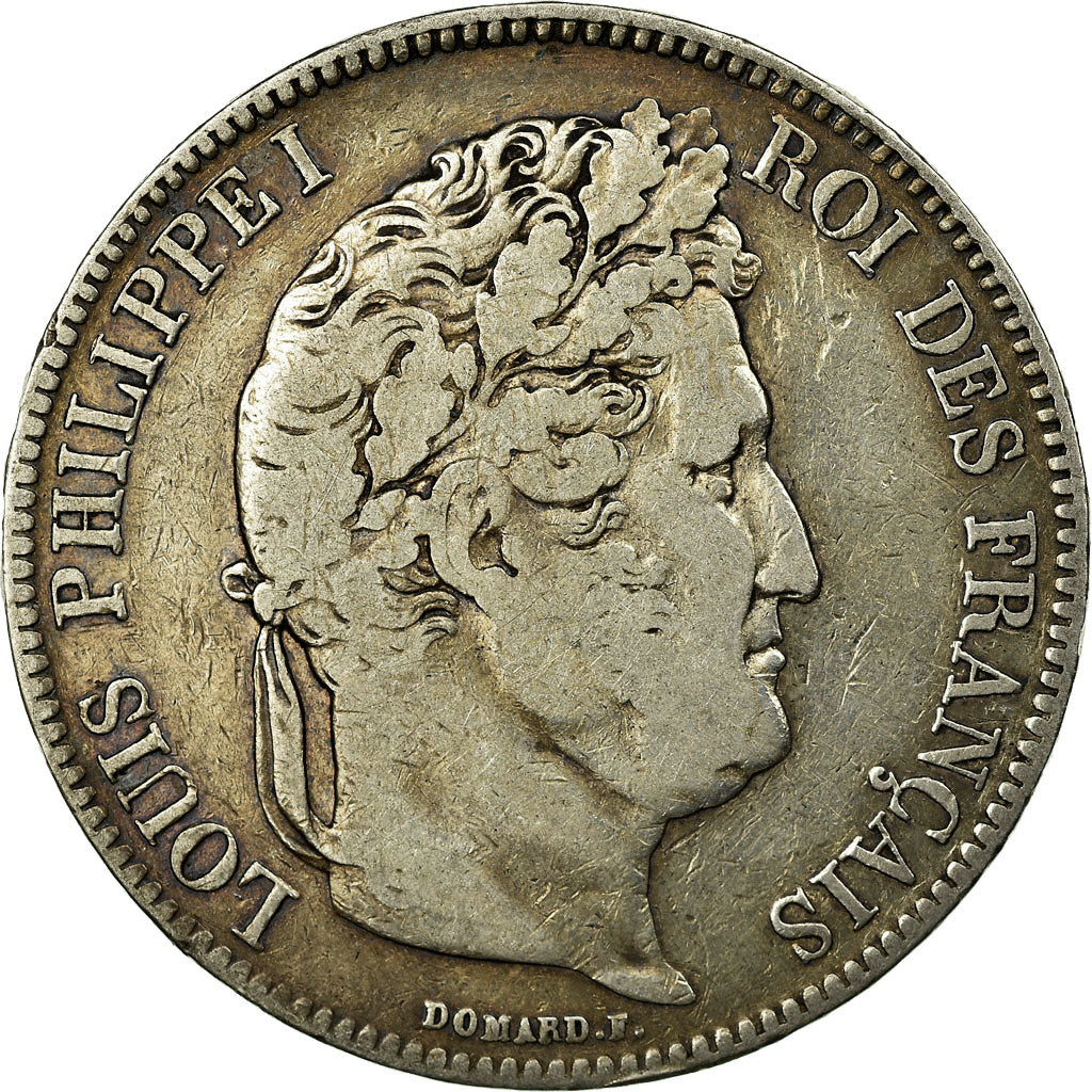 Coin, France, Louis-Philippe, 5 Francs, 1832, Lille, VF(20-25), Silver