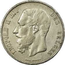 Coin, Belgium, Leopold II, 5 Francs, 5 Frank, 1868, VF(30-35), Silver, KM:24
