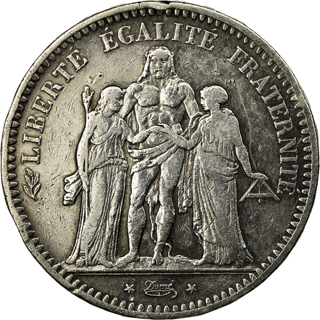Coin, France, Hercule, 5 Francs, 1848, Paris, VF(30-35), Silver, KM:756.1