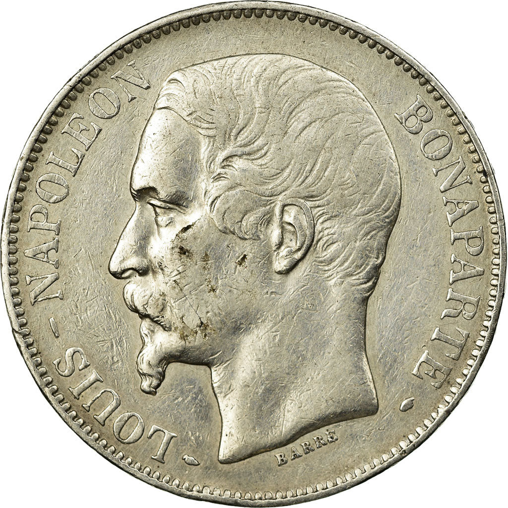 Coin, France, Napoléon III, 5 Francs, 1852, Paris, EF(40-45), Silver, KM:773.1