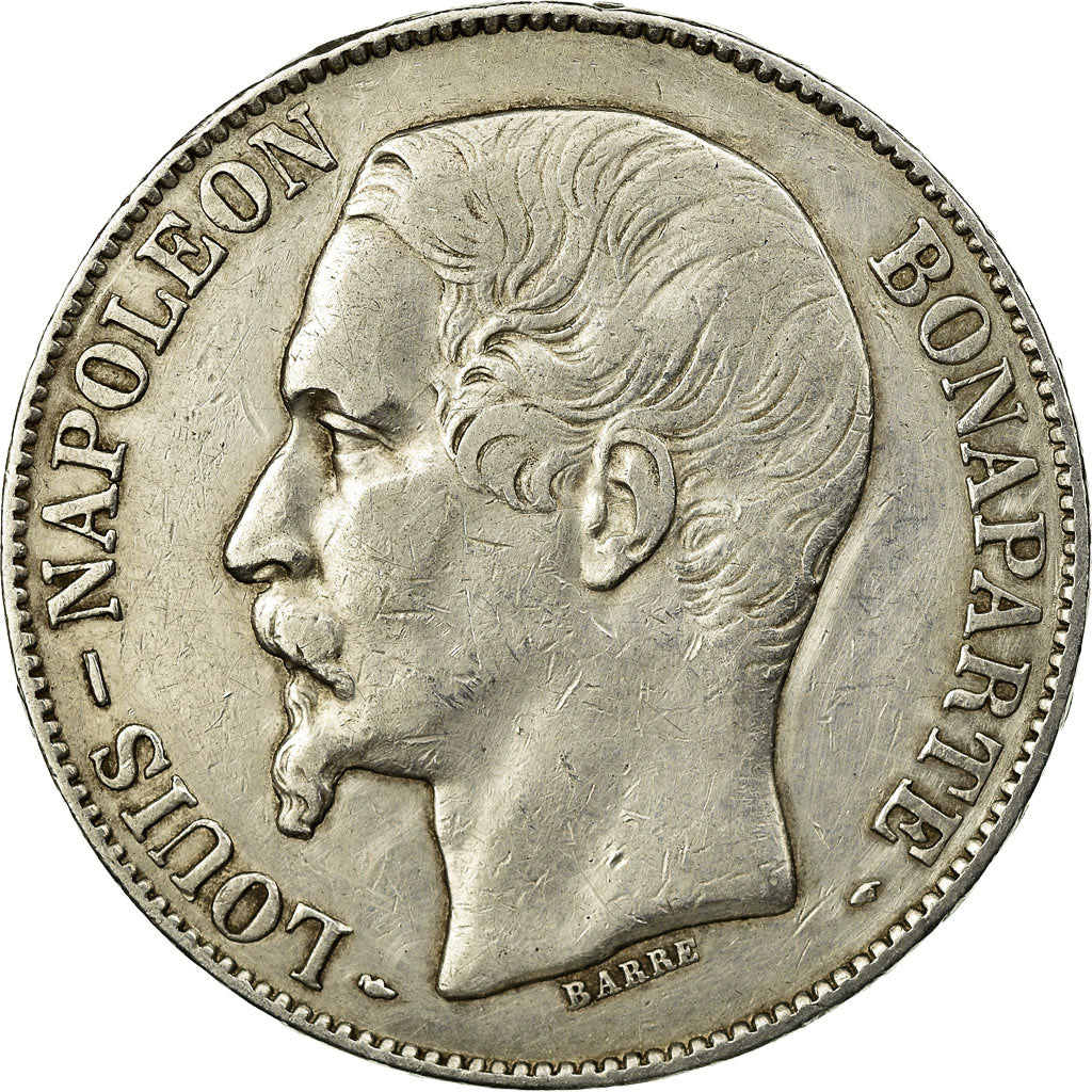 Coin, France, Napoléon III, 5 Francs, 1852, Paris, EF(40-45), Silver, KM:773.1