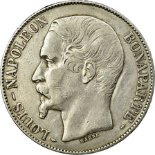 Coin, France, Napoléon III, 5 Francs, 1852, Paris, EF(40-45), Silver, KM:773.1