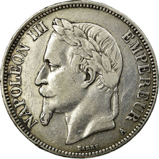 Coin, France, Napoleon III, 5 Francs, 1870, Paris, EF(40-45), KM 799.1