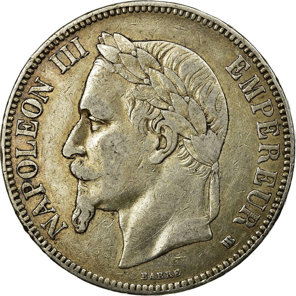 Monnaie, France, Napoléon III, 5 Francs, 1868, Strasbourg, TTB, Argent