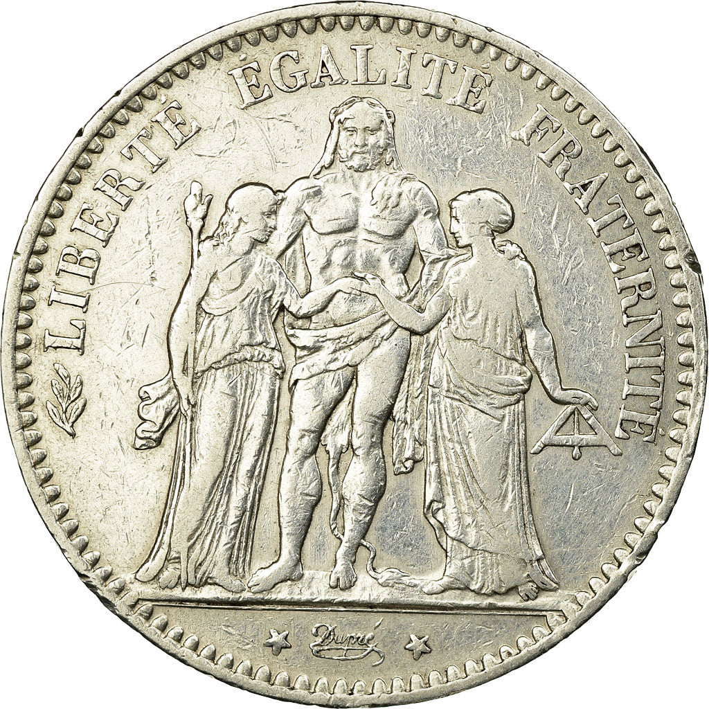 Coin, France, Hercule, 5 Francs, 1875, Paris, EF(40-45), Silver, KM:820.1