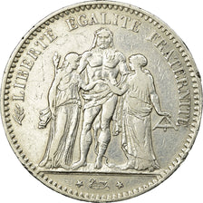 Coin, France, Hercule, 5 Francs, 1875, Paris, EF(40-45), Silver, KM:820.1