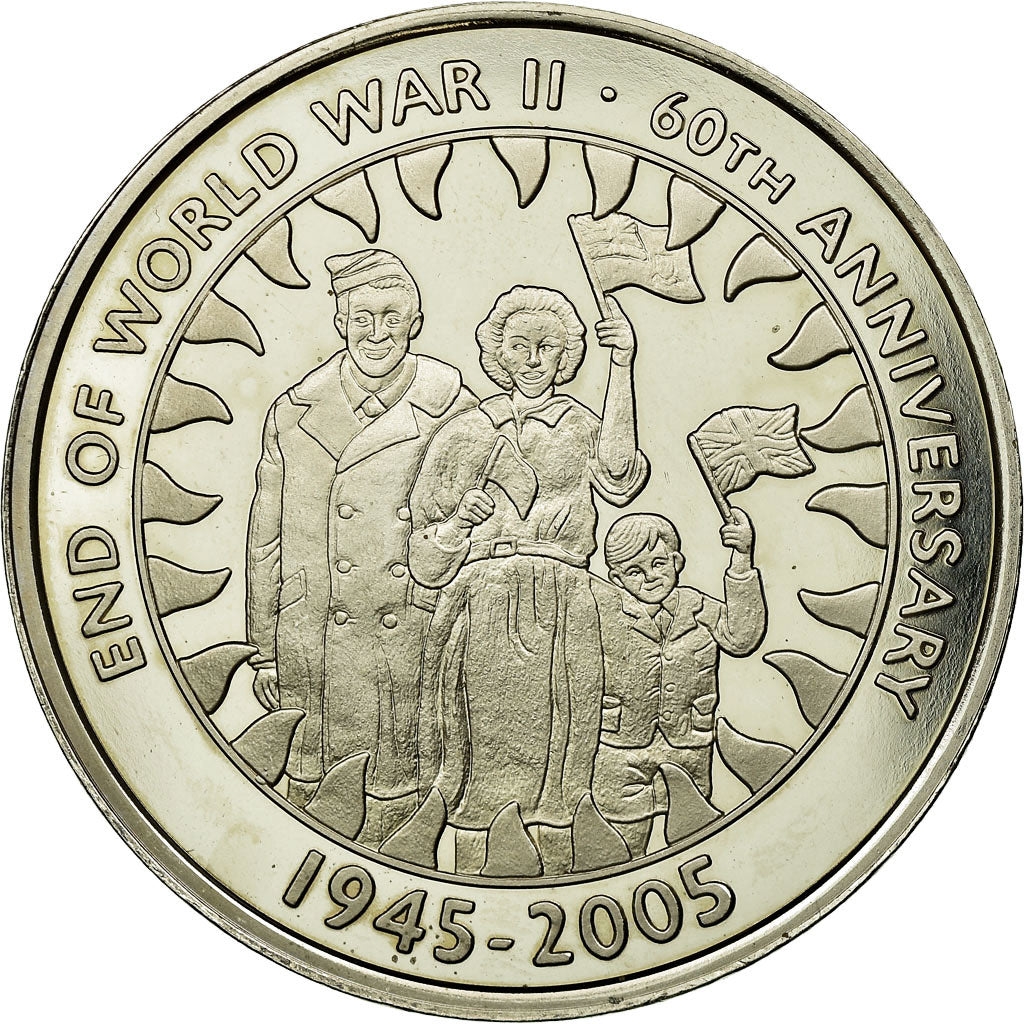 Coin, Falkland Islands, 50 Pence, 2005, MS(65-70), Copper-nickel