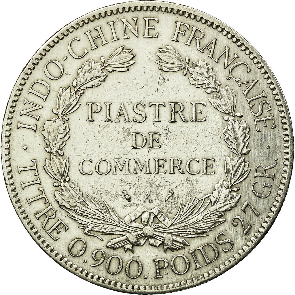 Monnaie, FRENCH INDO-CHINA, Piastre, 1909, Paris, TTB, Argent, KM:5a.1