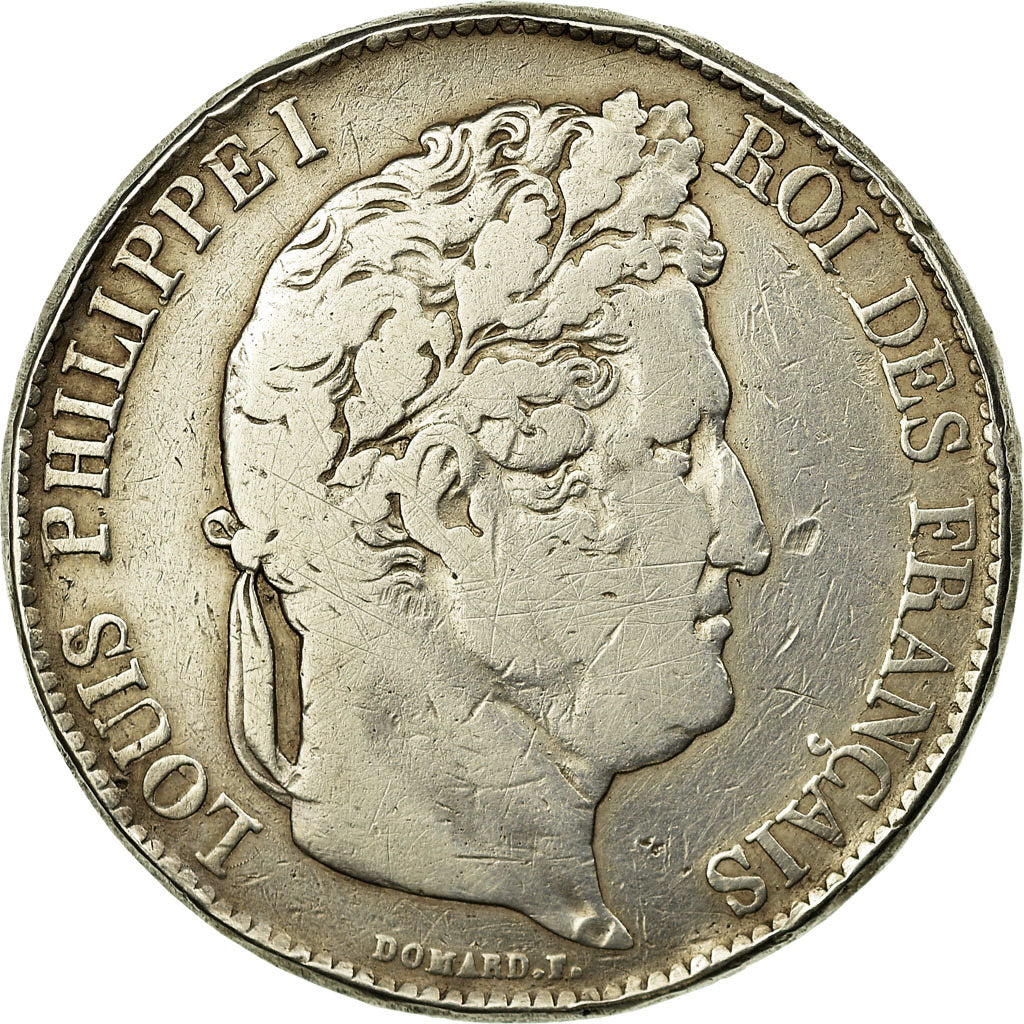 Monnaie, France, Louis-Philippe, 5 Francs, 1834, Paris, TB, Argent, Gadoury:678