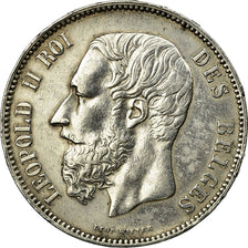 Monnaie, Belgique, Leopold II, 5 Francs, 5 Frank, 1875, TTB+, Argent, KM:24