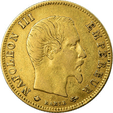 Coin, France, Napoleon III, 5 Francs, 1859, Strasbourg, Gold, EF(40-45),KM 787.2