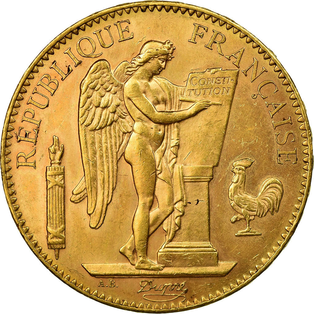 Munten, Frankrijk, 100 Francs, 1908, Paris, PR, Goud, KM:858, Gadoury:1137a
