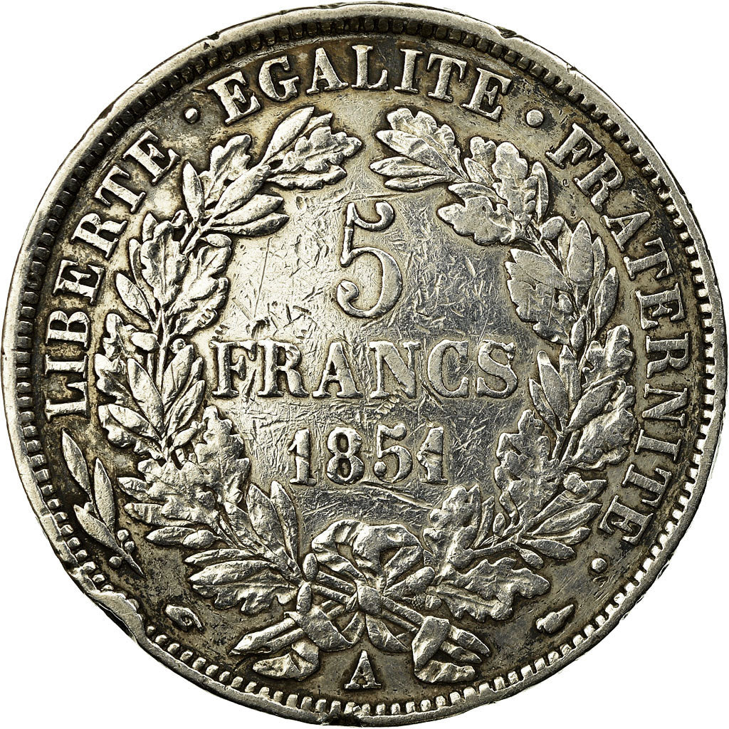 Coin, France, Cérès, 5 Francs, 1851, Paris, VF(30-35), Silver, KM:761.1