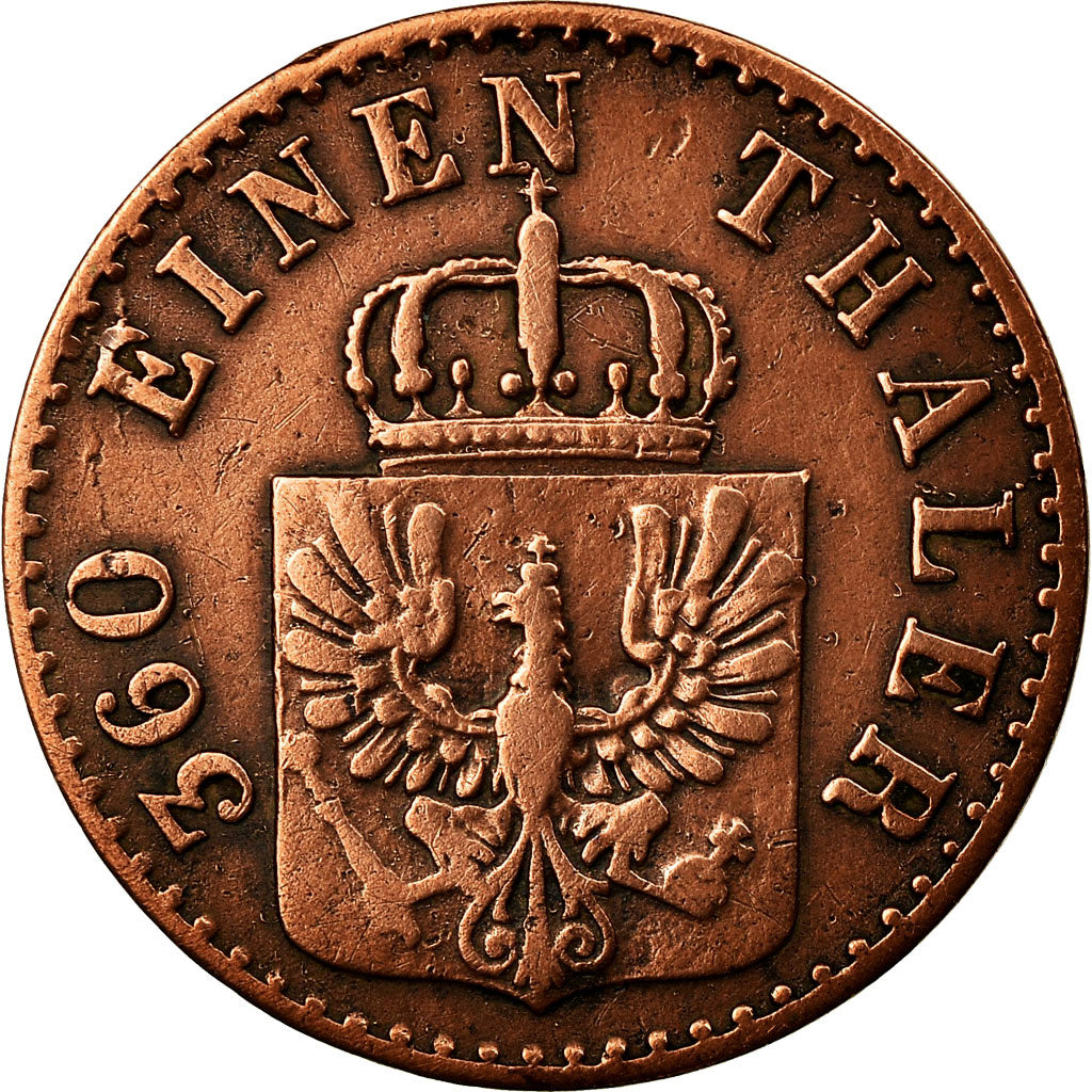 Monnaie,Etats allemands,PRUSSIA,Friedrich Wilhelm IV,Pfennig,1857,Berlin,TTB