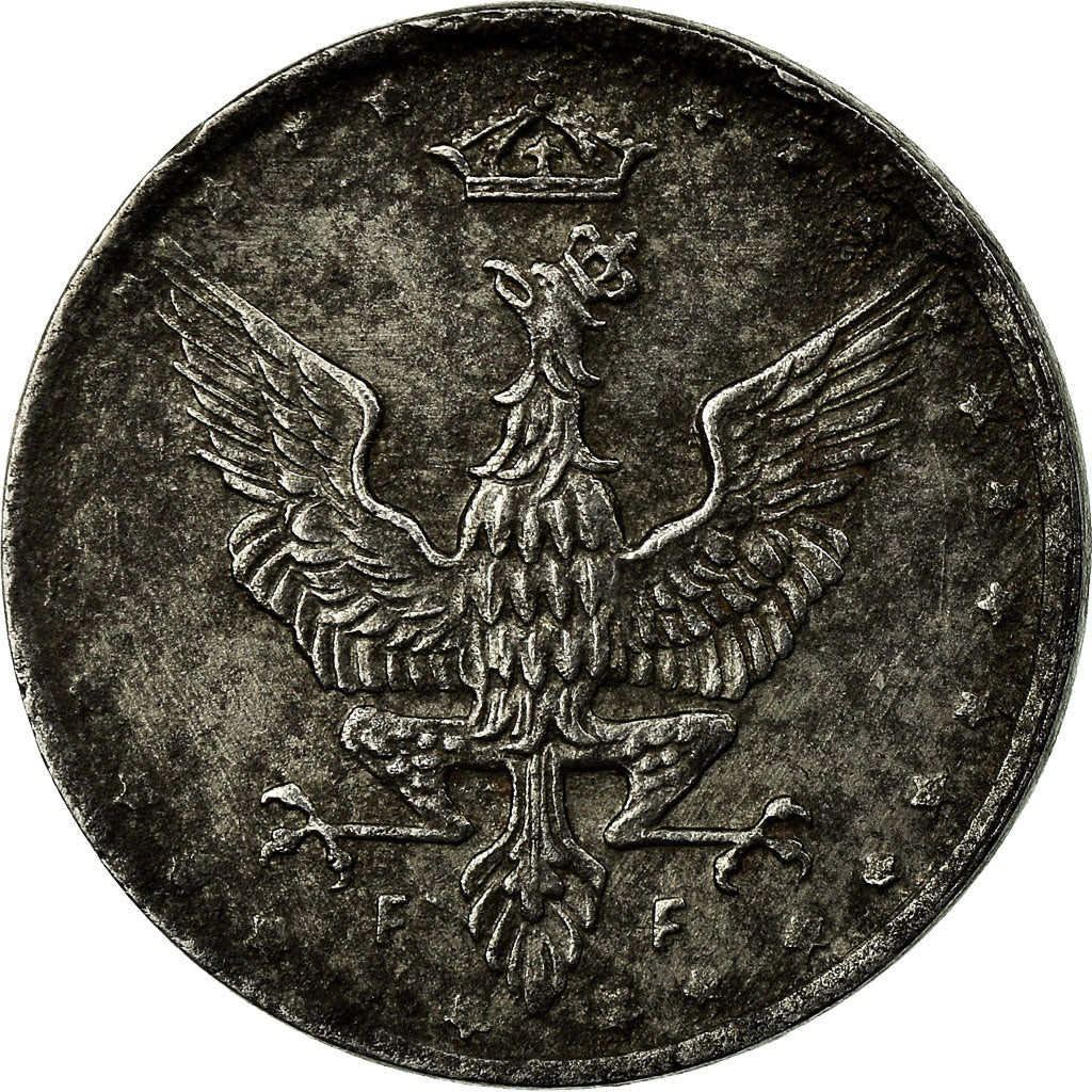 Coin, Poland, 5 Fenigow, 1918, Stuttgart, Germany, EF(40-45), Iron, KM:5