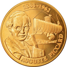Szwajcaria, Medal, Auguste Piccard, Nauka i technologia, MS(64), Pokryte Miedź-