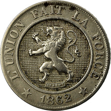 Coin, Belgium, Leopold I, 10 Centimes, 1862, EF(40-45), Copper-nickel, KM:22