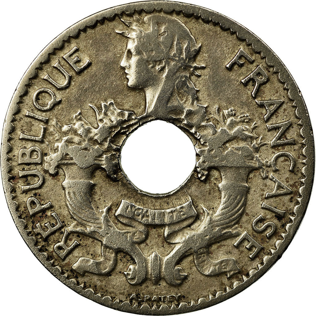 Monnaie, FRENCH INDO-CHINA, 5 Cents, 1924, Paris, TTB, Copper-nickel, KM:18