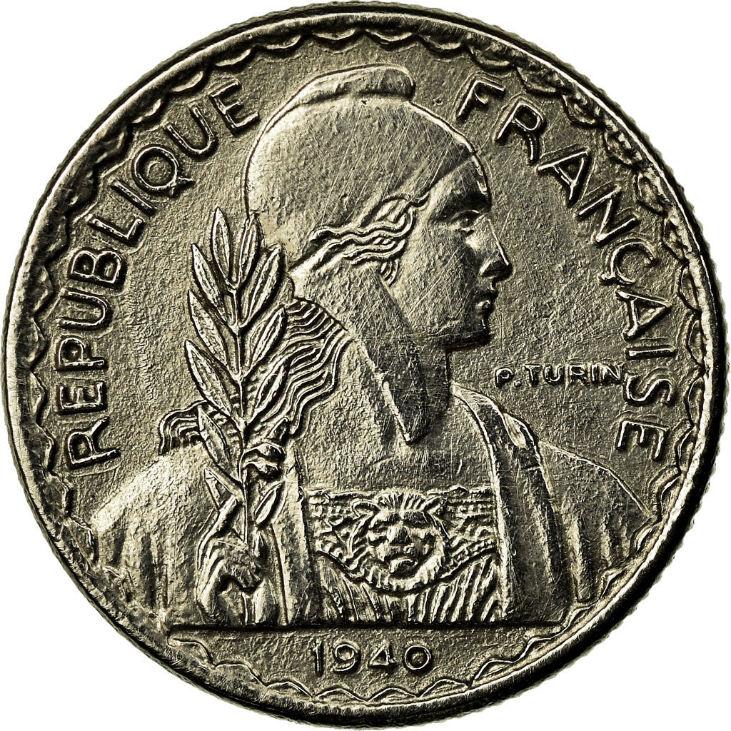 Monnaie, FRENCH INDO-CHINA, 10 Cents, 1940, Paris, TTB+, Nickel, KM:21.1