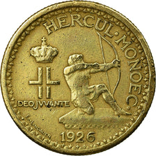 Coin, Monaco, Louis II, 50 Centimes, 1926, Poissy, EF(40-45), Aluminum-Bronze