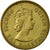 Moneda, Hong Kong, Elizabeth II, 10 Cents, 1959, Heaton, MBC+, Níquel - latón
