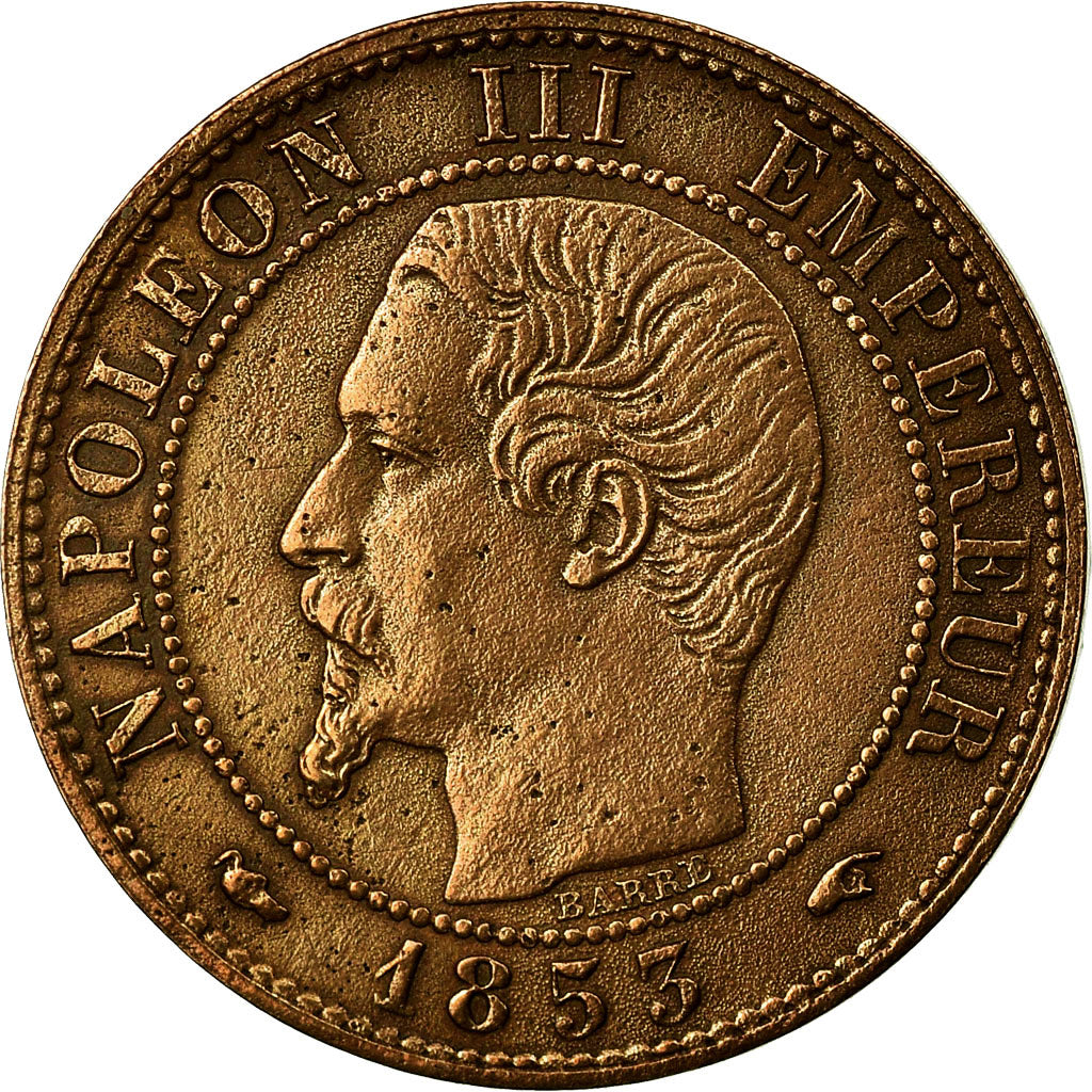 Monnaie, France, Napoleon III, Centime, 1853, Paris, TTB, Bronze, Gad 86