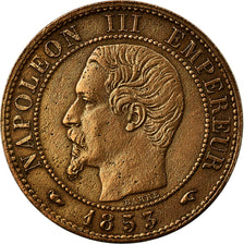 Monnaie, France, Napoleon III, Centime, 1853, Paris, TTB, Bronze, Gad 86