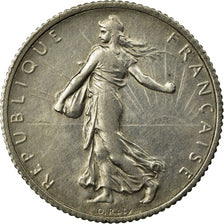 Coin, France, Semeuse, Franc, 1918, Paris, AU(50-53), Silver, KM:844.1