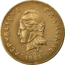 Moneda, Polinesia francesa, 100 Francs, 1984, Paris, MBC, Níquel - bronce