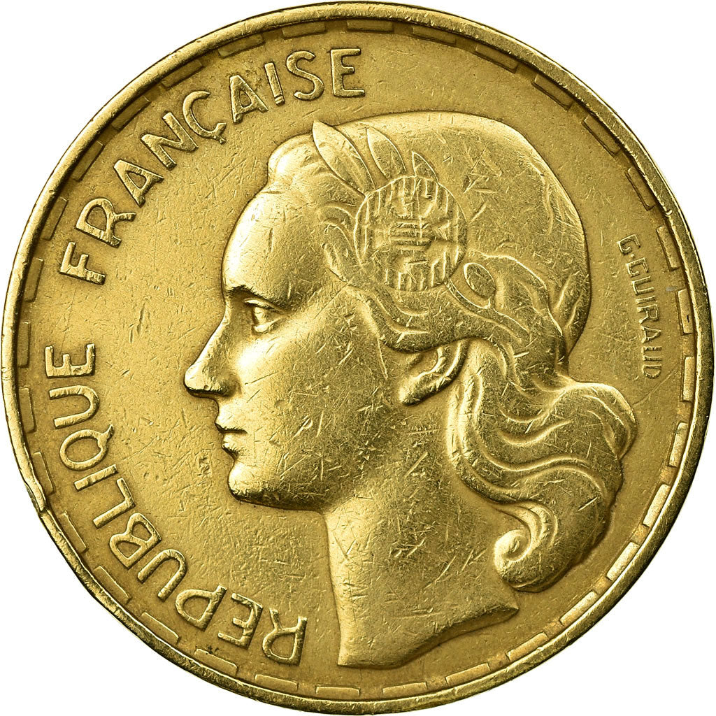 Munten, Frankrijk, Guiraud, 50 Francs, 1954, Beaumont - Le Roger, ZF