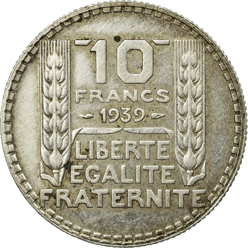 Coin, France, Turin, 10 Francs, 1939, Paris, AU(50-53), Silver, KM:878