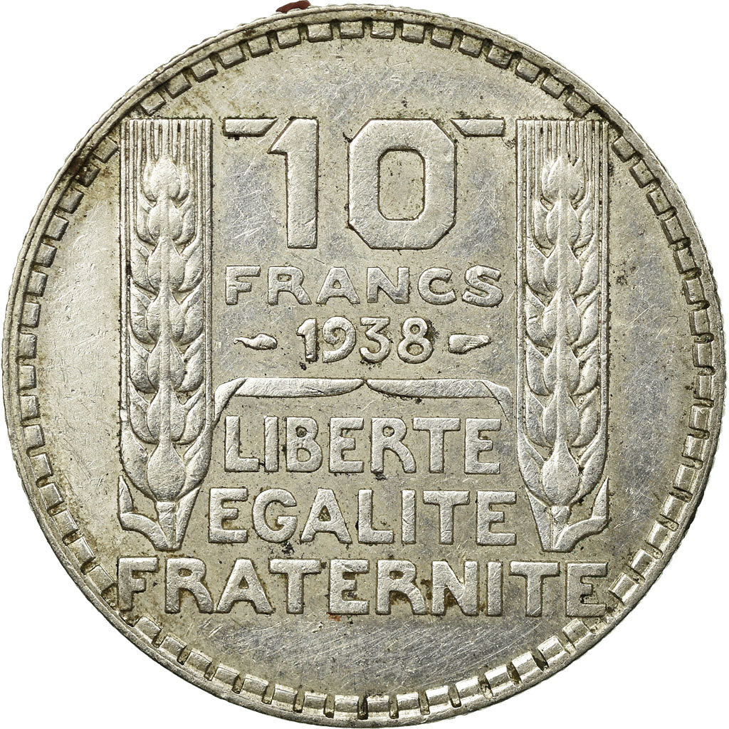 Coin, France, Turin, 10 Francs, 1938, Paris, EF(40-45), Silver, KM:878