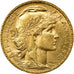 Moeda, França, Marianne, 20 Francs, 1905, Paris, AU(55-58), Dourado, KM:847